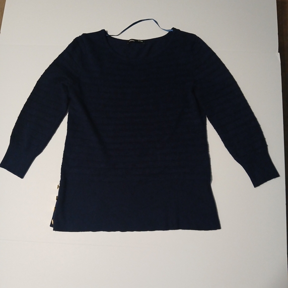 Cable & Gauge Woman Top Size M Buttons Accents - Picture 1 of 9